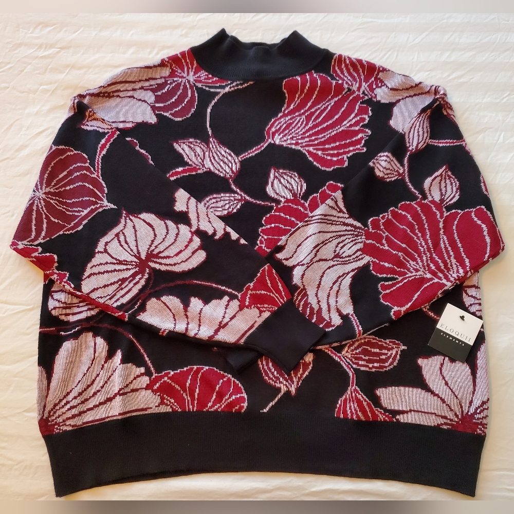 Eloquii Elements Oversized Intarsia Sweater 14/16